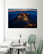 Obraz Civita di Bagnoregio Taliansko 1738